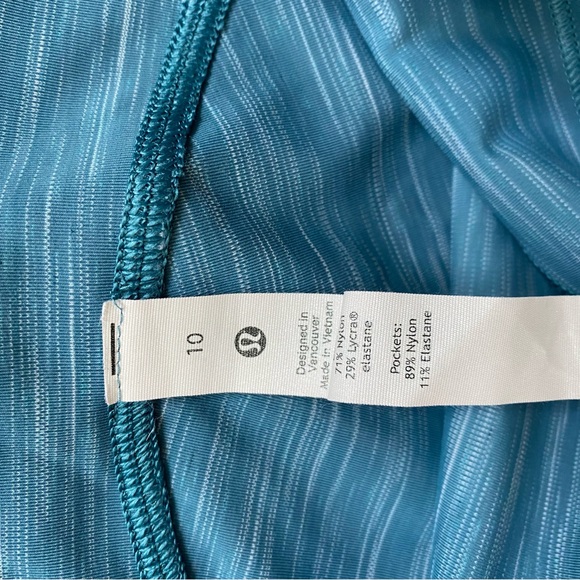 Lululemon Power Thru High Rise Tight Heathered Capture Blue size 10 - Picture 9 of 10
